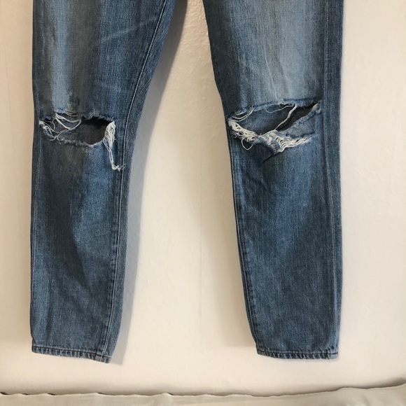 COH Liya hi-rise denim button fly distressed jean - Picture 5 of 8
